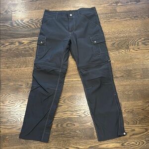 Kuhl Gray Cargo Pants with Full Length and Straight Fit
